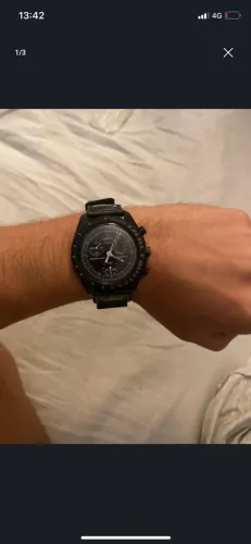 Relógio omega speedmaster mooswatch