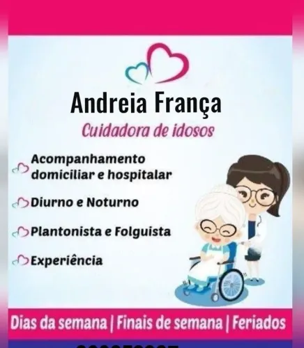 Sou cuidadora e acompanhante hospitalar 