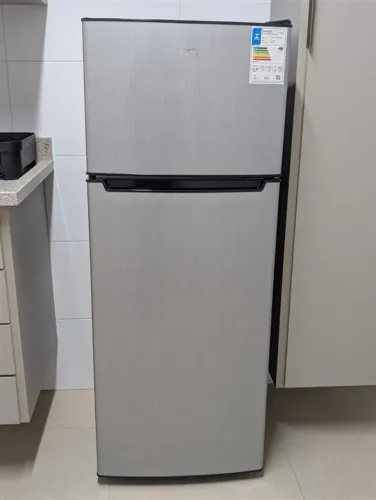 Geladeira Refrigerador HQ Defrost 230 Litros Preto/Inox HQ-230RDF