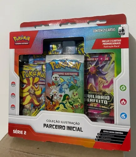 pokemon TCG box parceiro inicial SERIE 2 produto novo lacrado original copag KIT COM 2 UND