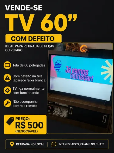 Vendo TV para conserto ou peças