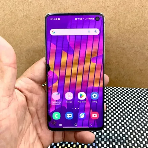 Samsung S10, 128Gb, 8Gb Ram, Dual-Chip, NFC, (Com tricados no Vidro)