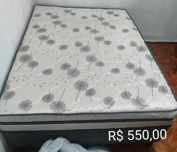 Cama casal mola ensacada (ótimo estado) 
