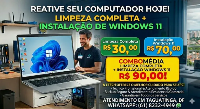 INSTALE O WINDOWS 11 E FAÇA UMA LIMPEZA NO SEU NOTE BOOK