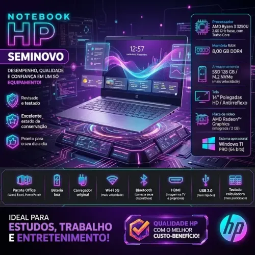 notebook Hp Ryzen 3