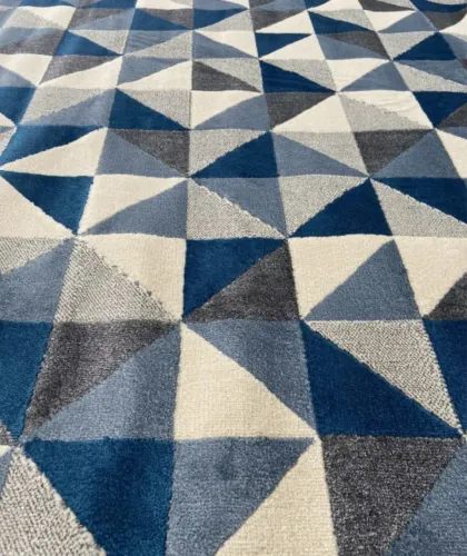 Tapete Supreme Geométrico Azul