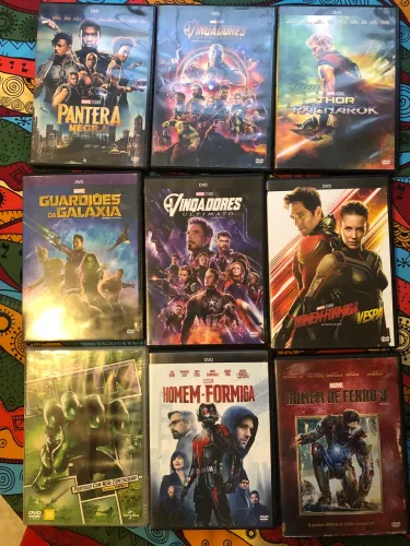 Lote DVDs Originais Marvel Vingadores