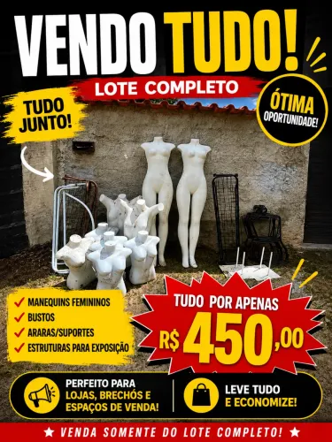? OPORTUNIDADE! VENDO LOTE COMPLETO POR R$ 450 ?