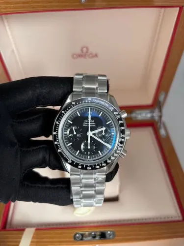 Relógio Estilo Speedmaster Moonwatch Automático - Aço Inox Super ETA