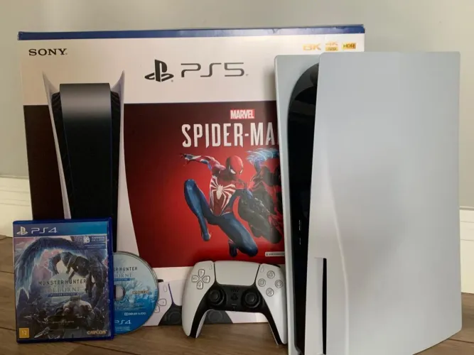 **DESCRIÇÃO** ps5 fat + [brinde] Jogo Monster Hunter World/ MHW: iceborne (MASTER)