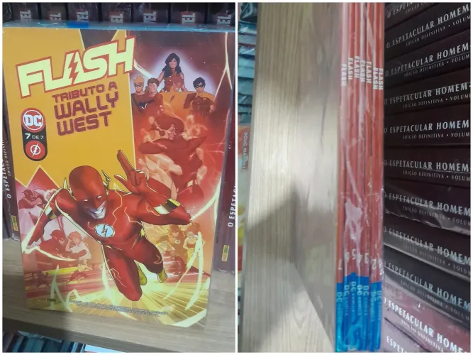 Coleção Hq Completa arco Flash: A Guerra de Um Minuto / Tributo a Wally West 1 ao 7 DC