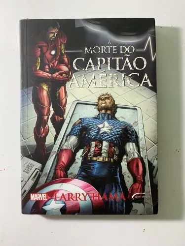 A morte do capitão América - Larry Hama Marvel livro.