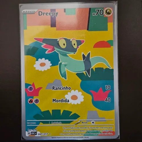 Carta Pokémon Dreepy (247/217) - Heróis Excelsos - Nova e original