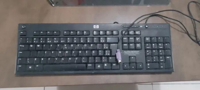 Teclado com sp/2para computador de marca hp