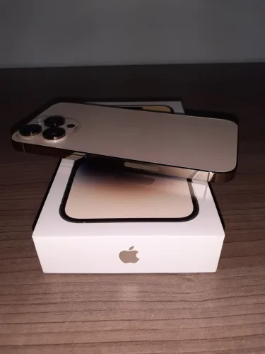 Iphone 14 PRO MAX 256 gb Dourado, impecável, imaculado.