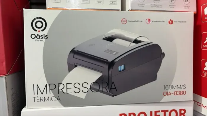 Impressora Térmica Portatil Etiqueta 160mm/s Max Usb