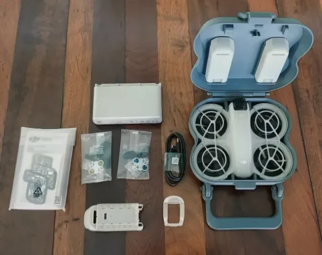 Drone DJI Neo 4K + 3 baterias + hub carregador + acessórios