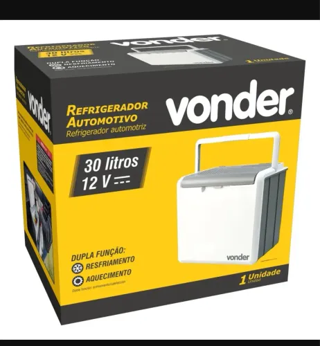 Refrigerador Geladeira Automotivo 12 V, 30 Litros, Vonder