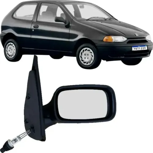 Retrovisor Palio 2 Portas Manual 05 Em Diante Lado Direito