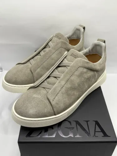 tênis zegna triple stitch cinza 40