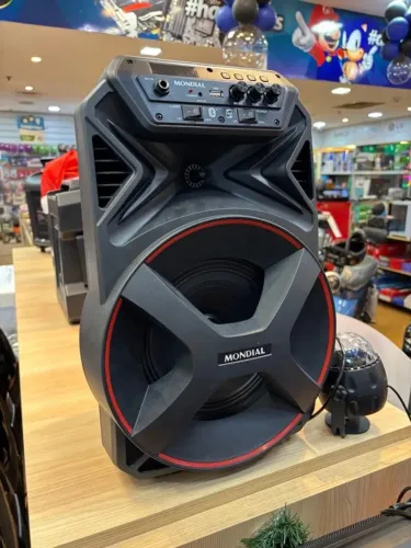 Caixa de Som Mondial CM250 Bluetooth 250W Amplificada Portátil