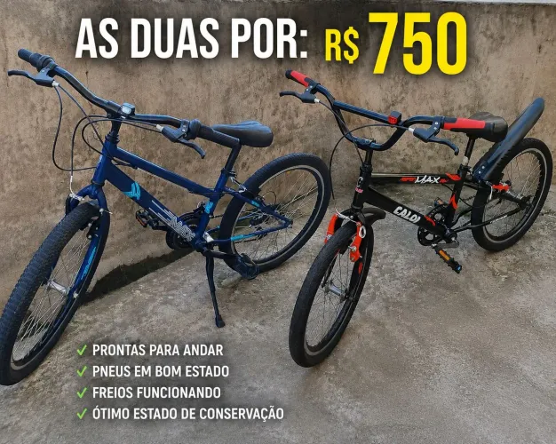 VENDO 2 BIKES ARO 20 E 24