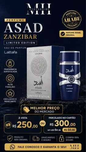 Perfume Asad Zanzibar Limited Edition Eau de Parfum - Lattafa