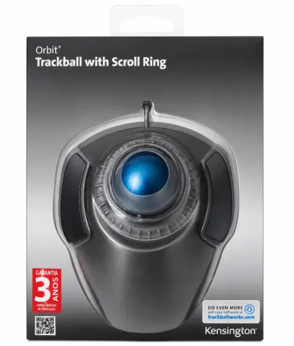 Orbit Trackball With Scroll Ring( Kensington ) mause profissional para edição