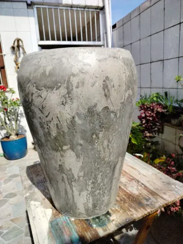 Vaso de fibrocimento grande e leve,decoração,plantas
