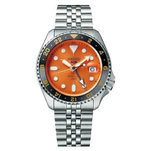 Seiko 5 sports GMT Laranja