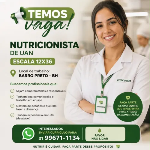 Vaga para nutrição