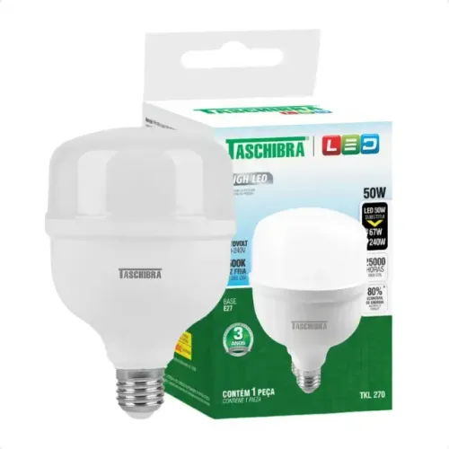 Lâmpada Led 50W Taschibra Bivolt