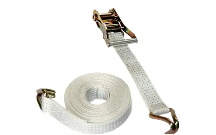 Catraca + Cinta Amarração 1,5 Ton 9 Metros 50mm Branca Nova