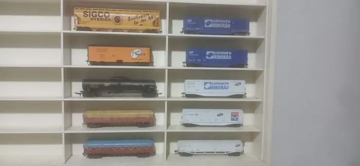 Lote de 10 vagões escala Ho