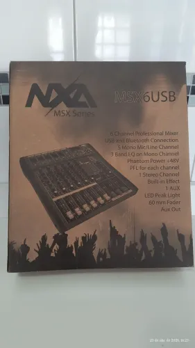 Mesa de Som 6 Canais