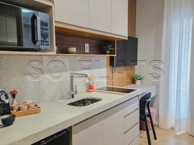 Studio Nik Sunset Paulista, studio disponível para locação contendo 21m² e 01 dormitório.