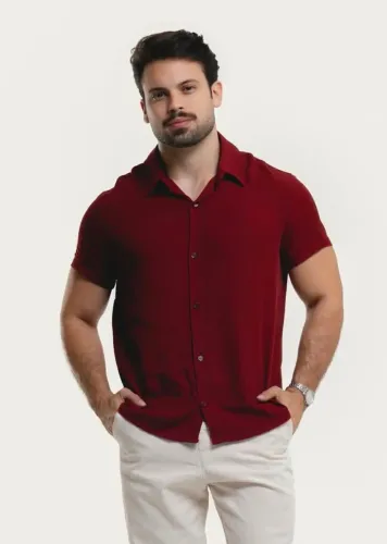 Camisa linho masculina