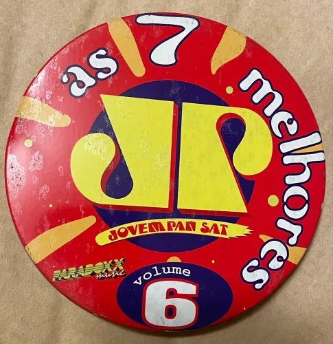CD Raro As 7 Melhores Jovem Pan Sat Vol. 6 - Edição Especial na Lata (1996)