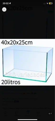 Aquário 20 Litros + Filtro Interno Only Fish Fs-400