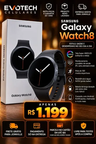 Watch 8 40mm grafite novo com nota fiscal e garantia