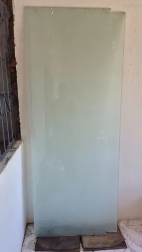 Porta de Vidro Jateado 2,10 x 0,80m - Nova (Nunca Usada!)