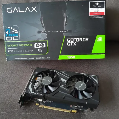 Placa de vídeo galax GTX 1650 GDDR6 1-Click OC - Usada, Ótimo estado