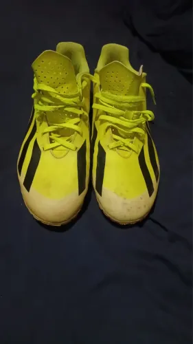 Chuteira Campo Adidas Crazy Fast Fg League Masculina - Amarela
