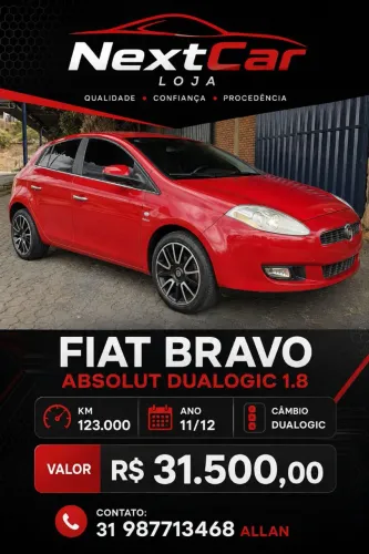 Fiat Bravo Absolute Dualogic 1.8 Flex 16V 5P 2012