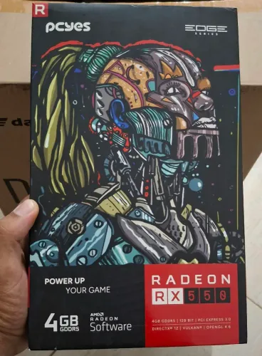 Placa de Vídeo Rx 550 4gb, Pcyes (PRODUTO SEMINOVO)