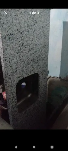 Pia com gabinete de aço