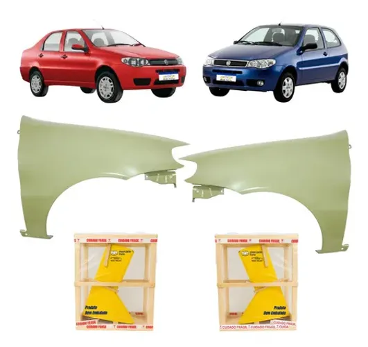 Par Paralama Palio 2004 A 2017 Siena 2005 A 2010 Elx Hlx