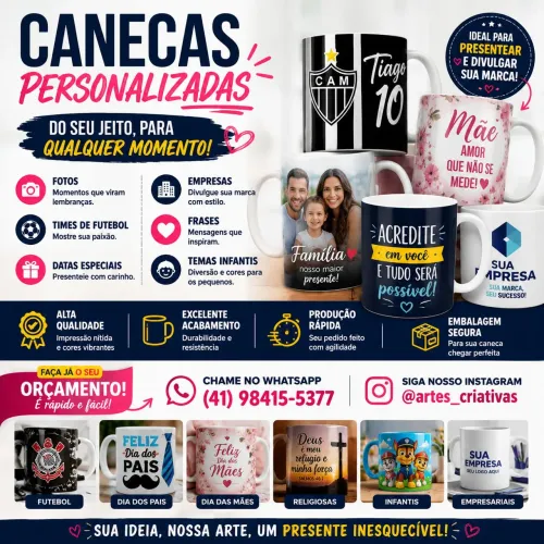 Canecas personalizadas