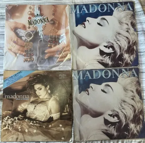 4 Discos Lp Madonna Like A Virgin, Like A Prayer, True Blue