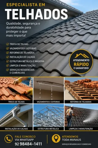 Reparos,consertos e reformas em telhados 